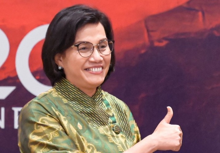 Menteri Keuangan Republik Indonesia. Sri Mulyani,. AFP/BAY ISMOYO